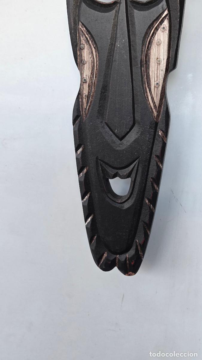 Vintage: mascara africana de madera - Foto 3