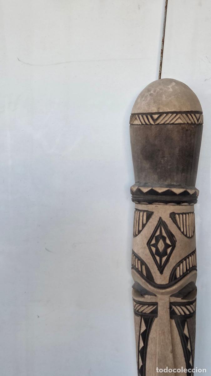 Vintage: mascara africana de madera - Foto 3