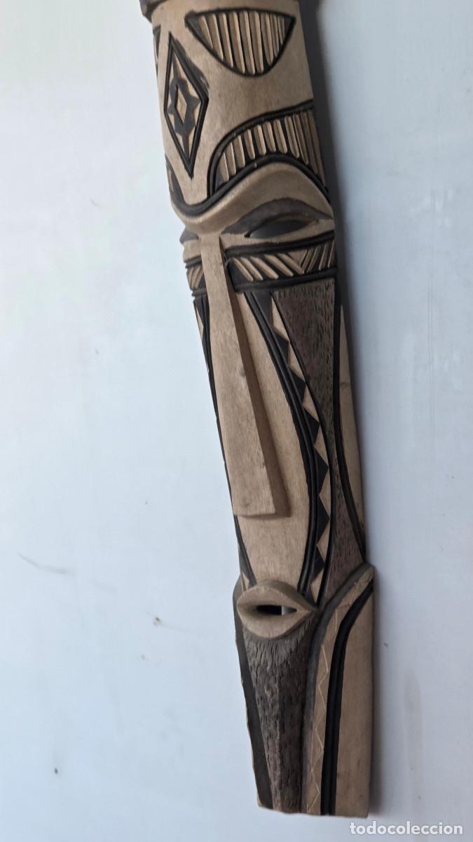 Vintage: mascara africana de madera - Foto 5