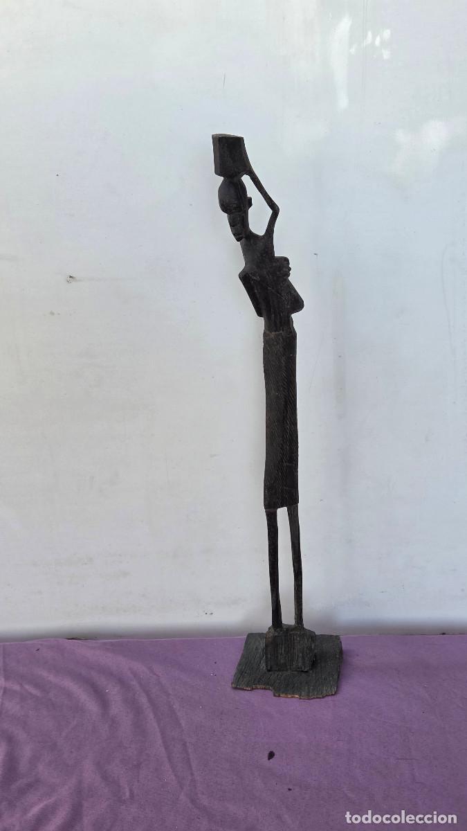 Vintage: figura africana de madera