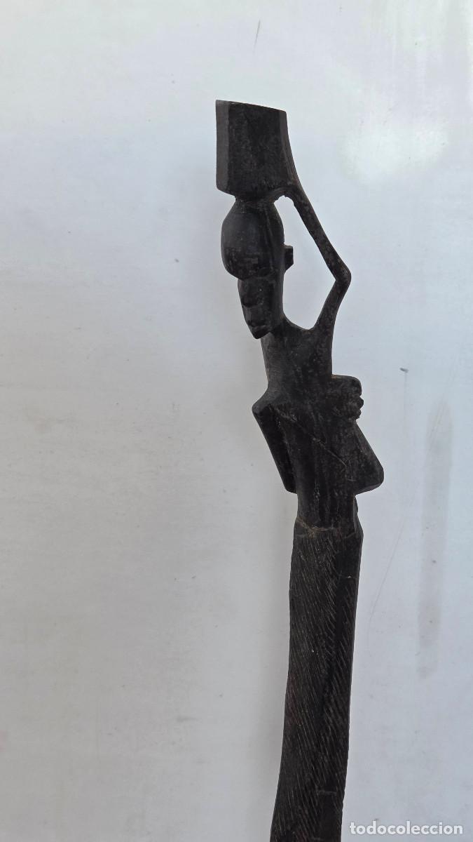 Vintage: figura africana de madera - Foto 2