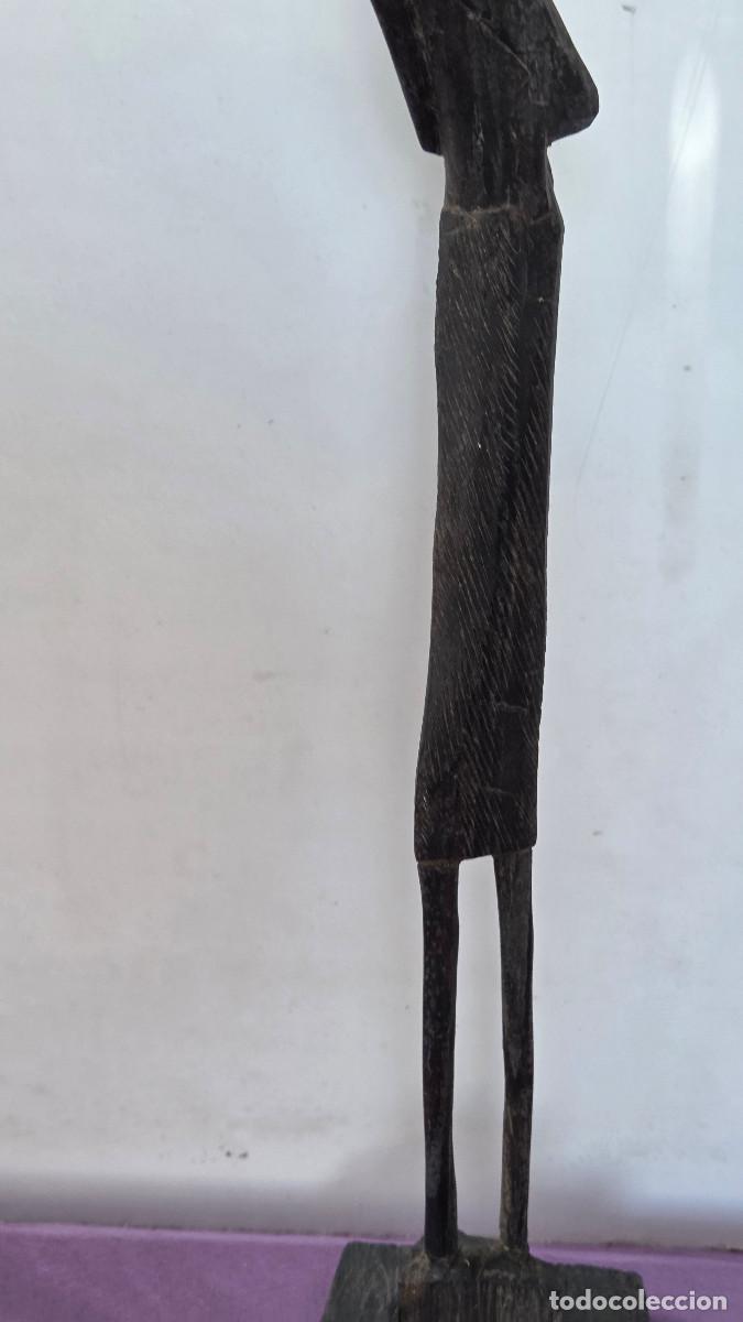 Vintage: figura africana de madera - Foto 3