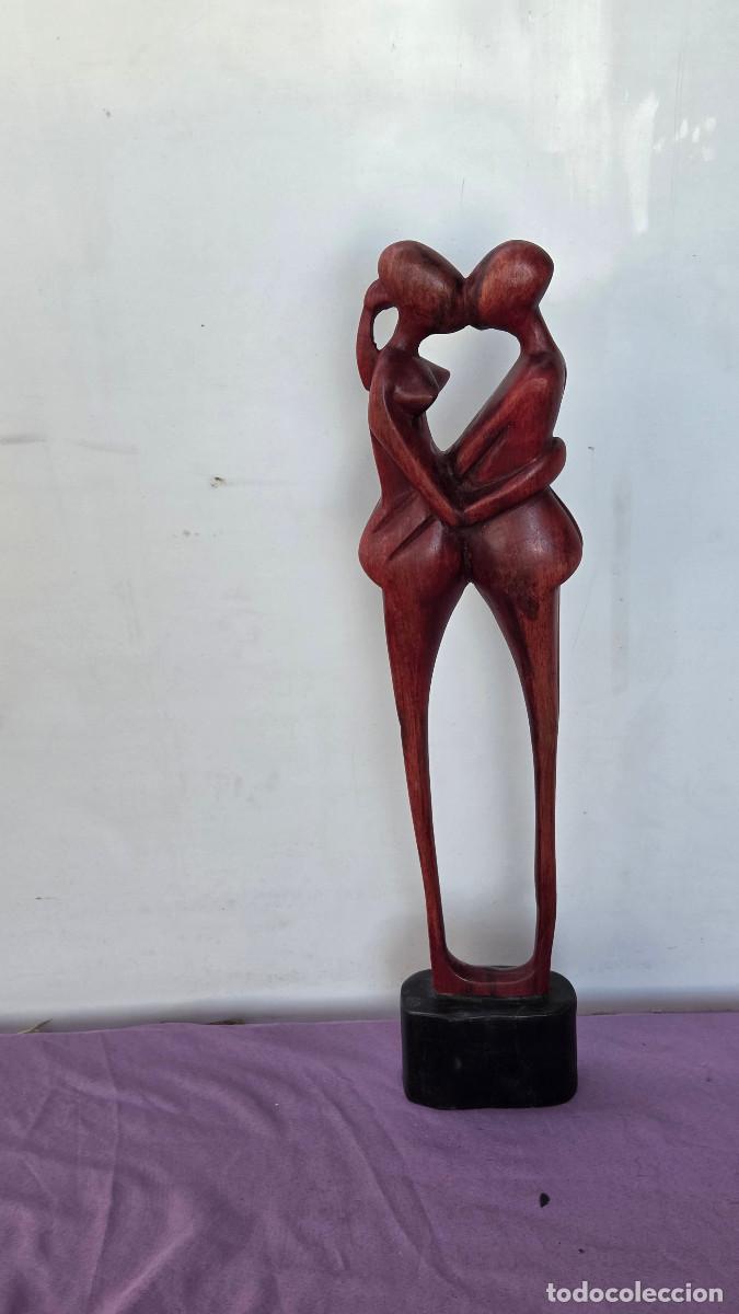 Vintage: figura africana de madera