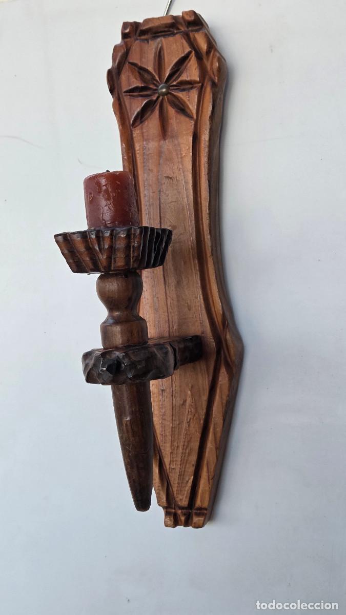 Vintage: velon de pared de madera rustica