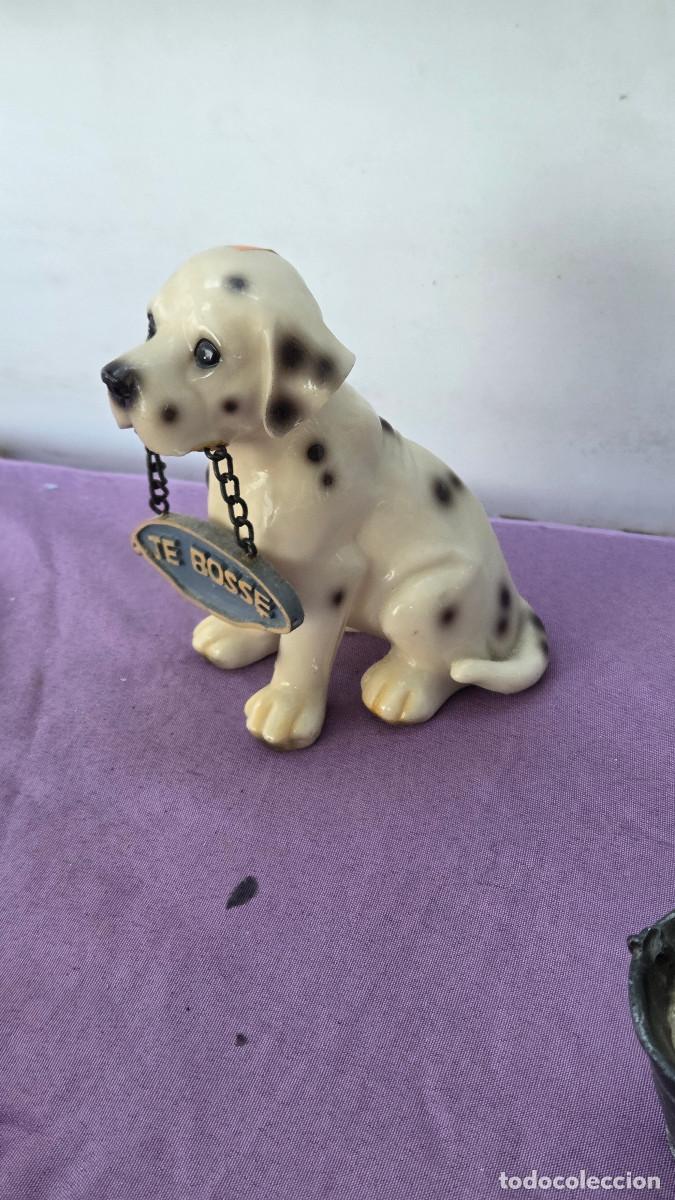 Vintage: figura de perro ceramica
