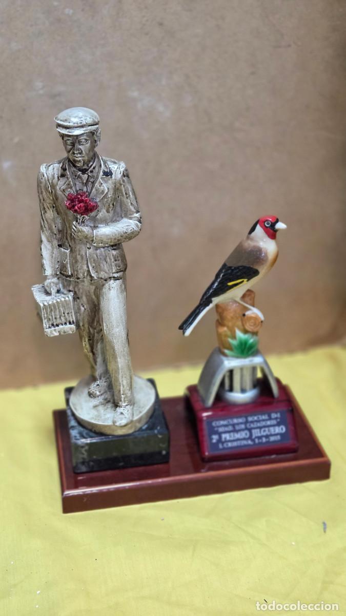 Vintage: figura trofeo jilguero