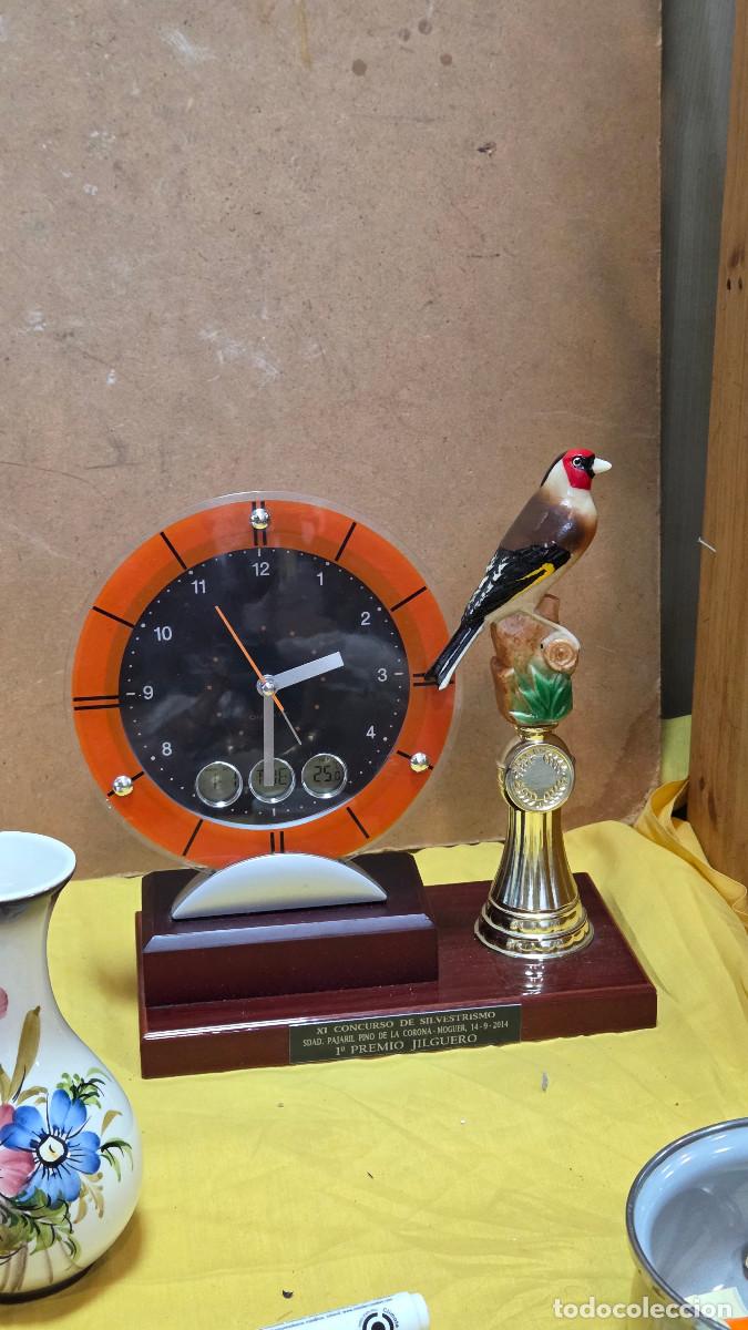 Vintage: reloj trofeo jilguero