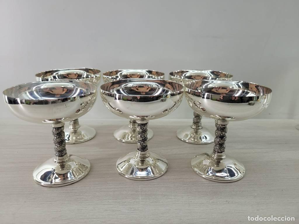 Vintage: 6 COPAS VINTAGE DE CAVA - Foto 2