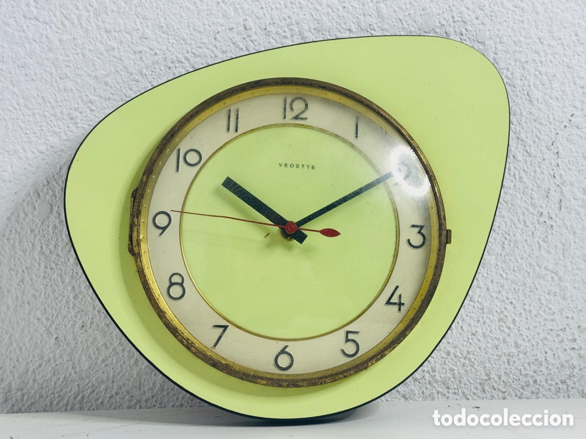 Vintage: Vedette Kitchen Wall Clock 1970s No Funciona