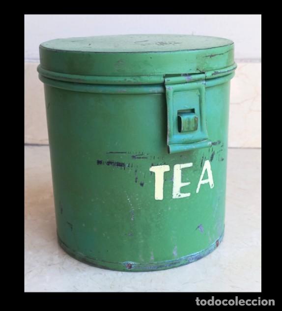 Vintage: Bote antiguo para T&eacute;