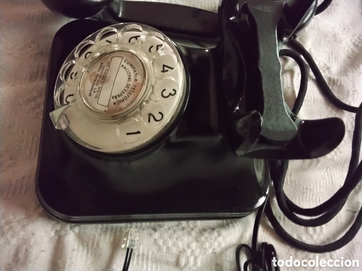 Vintage: TELEFONO BAQUELITA FUNCIONANDO - Foto 5