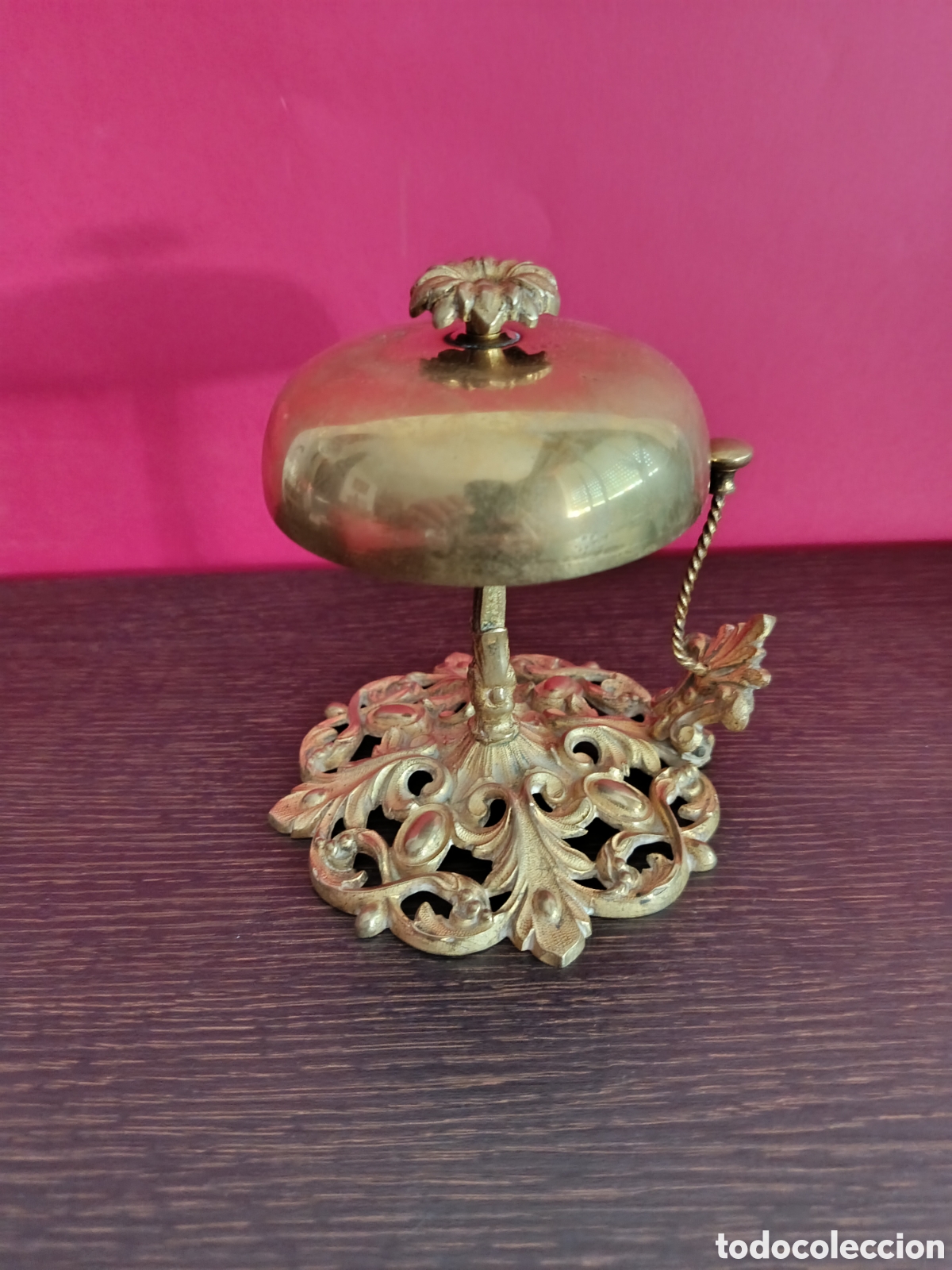 Vintage: Antiguo timbre de sobremesa bronce - Foto 2
