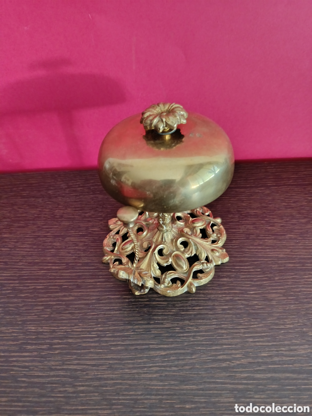 Vintage: Antiguo timbre de sobremesa bronce - Foto 4