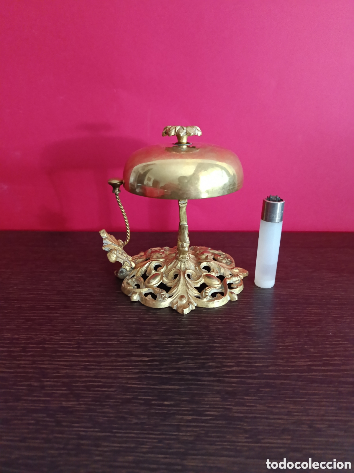 Vintage: Antiguo timbre de sobremesa bronce - Foto 6