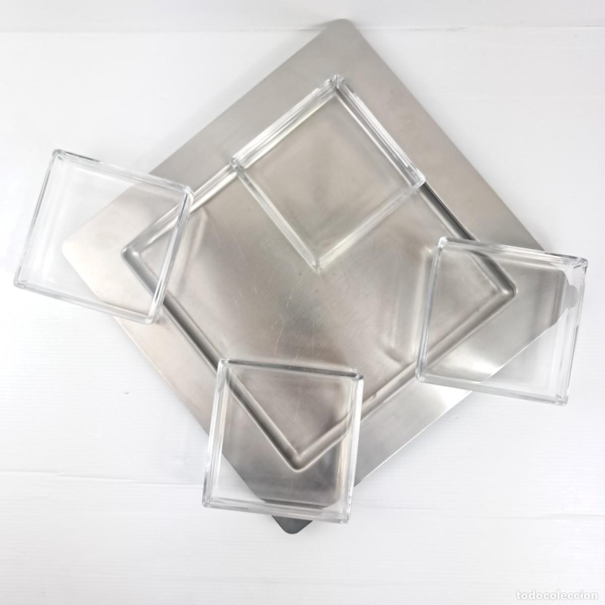 Vintage: Antipastiera composta da vassoio in acciaio inox 18/10 - inoxbeck