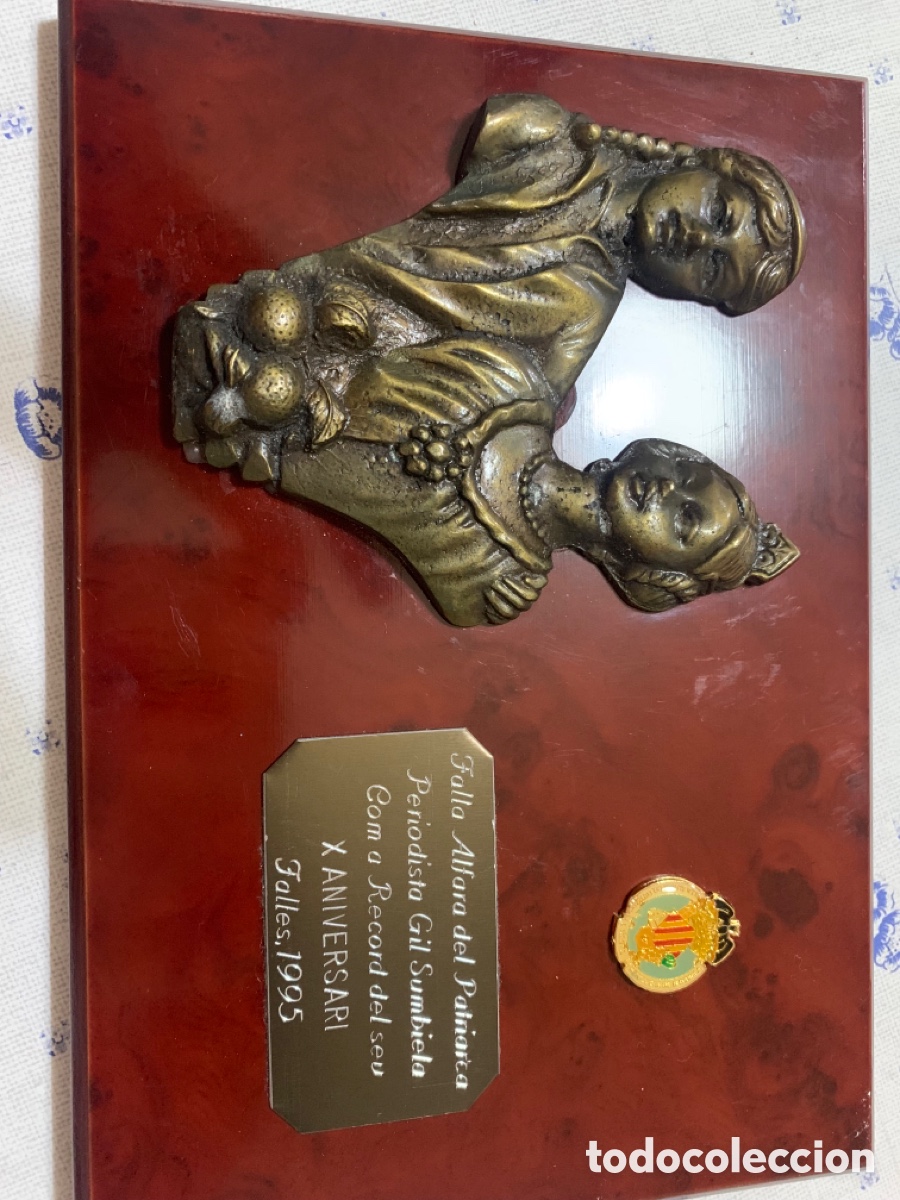 Vintage: Placa Falla Alfara del Patriarca 1995 - Foto 2