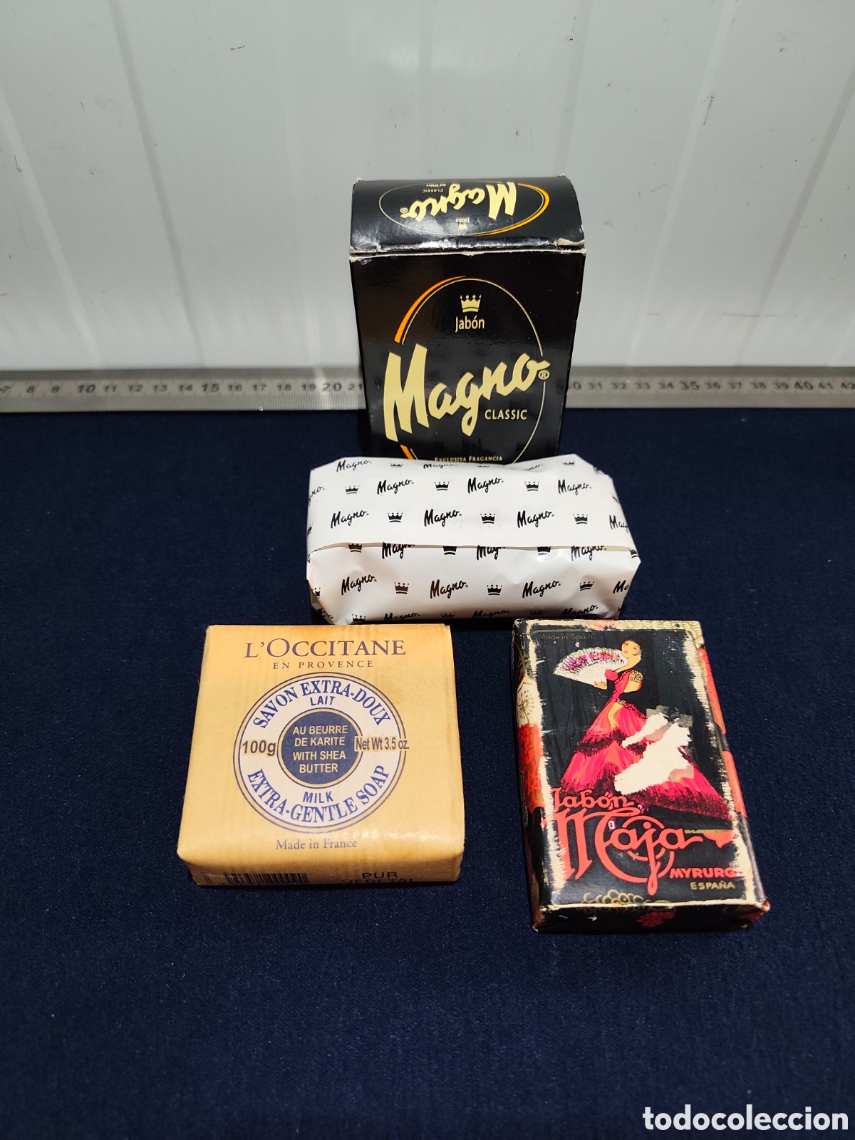 Vintage: Lote de Jabones Vintage y Colecci&oacute;n (Magno, Maja Myrurgia y L'Occitane)