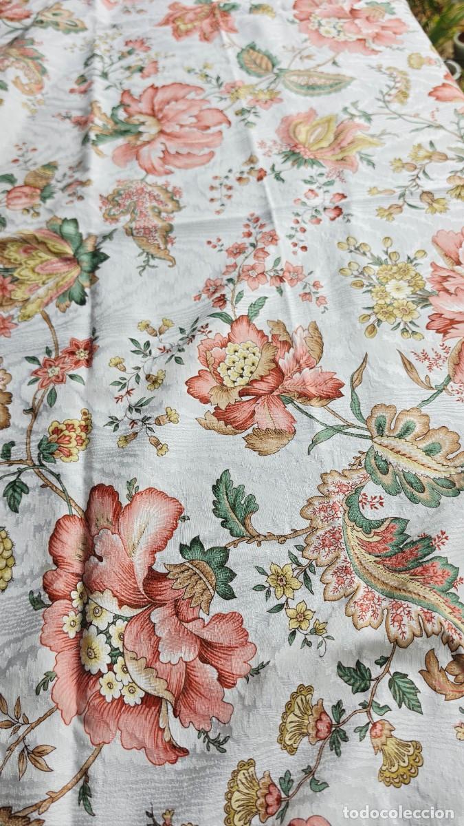 Vintage: Tela Tapizar Vintage Floral Chintz 142x95 cm Retal Textil Jacquard Estilo Franc&eacute;s, Pomegranate Flo