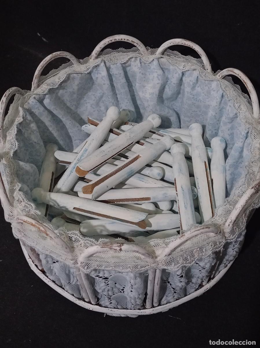 Vintage: conjunto de cestas vintage de mimbre - Foto 2