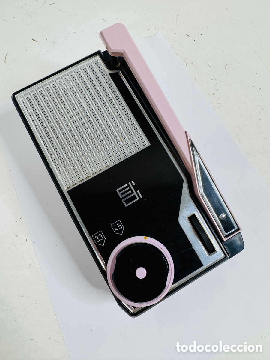 Vintage: Mini Tocadiscos Port&aacute;til MO-EL Milan Italy Design No Probado