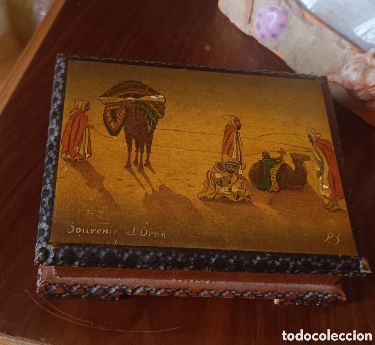 Vintage: Caja madera vintage recuerdo souvenir Or&aacute;n