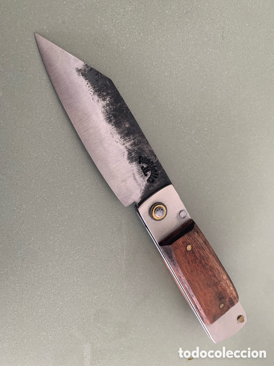 Vintage: Navaja artesanal forjada a mano en acero carbono. artesano JOSELURDB