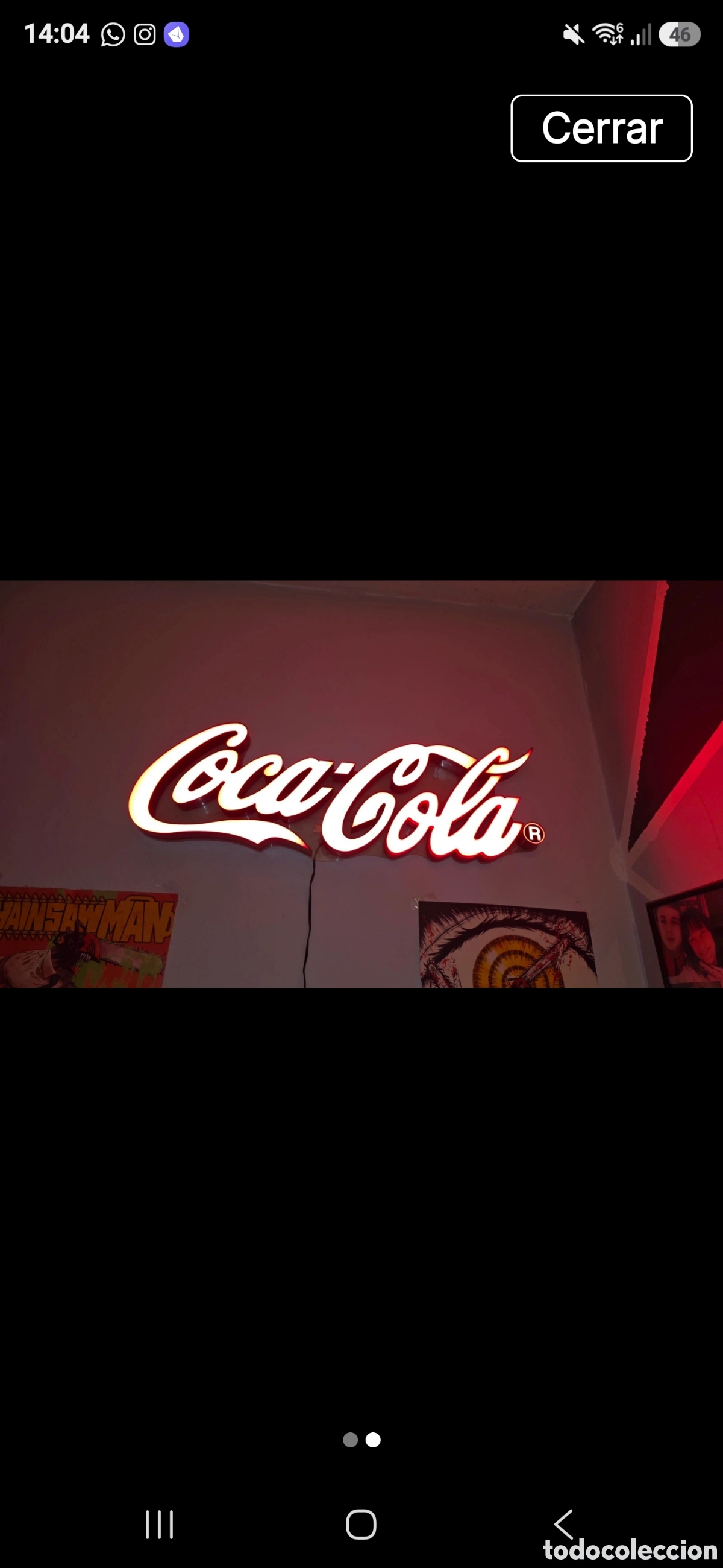 Vintage: Letrero Ne&oacute;n/LED Coca-Cola Vintage (Colecci&oacute;n)
