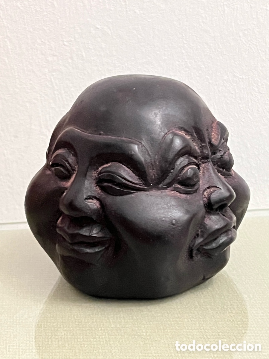 Vintage: Escultura Buddha de 4 caras