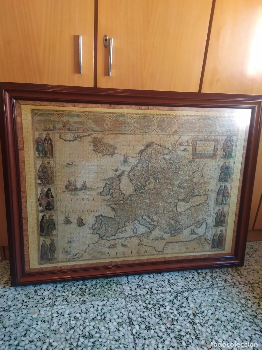Vintage: CUADRO PUZZLE DE 2000 PIEZAS. MAPA ANTIGUO DE EUROPA.