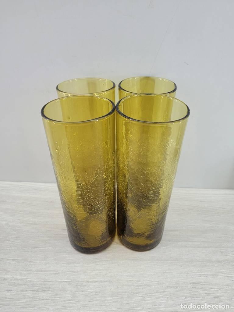 Vintage: VASOS DE CRISTAL DE &Aacute;MBAR - Foto 2