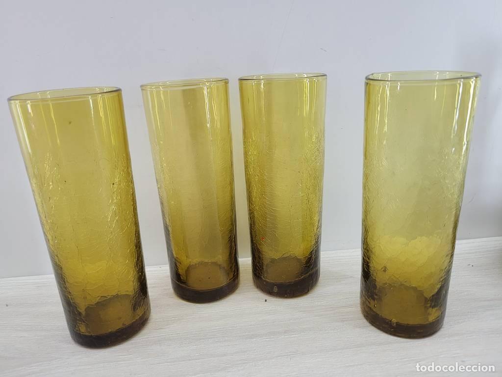 Vintage: VASOS DE CRISTAL DE &Aacute;MBAR - Foto 3
