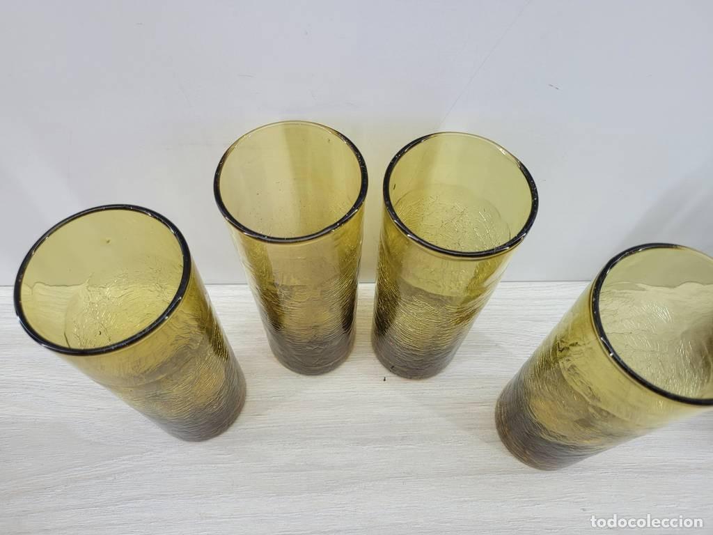 Vintage: VASOS DE CRISTAL DE &Aacute;MBAR - Foto 5