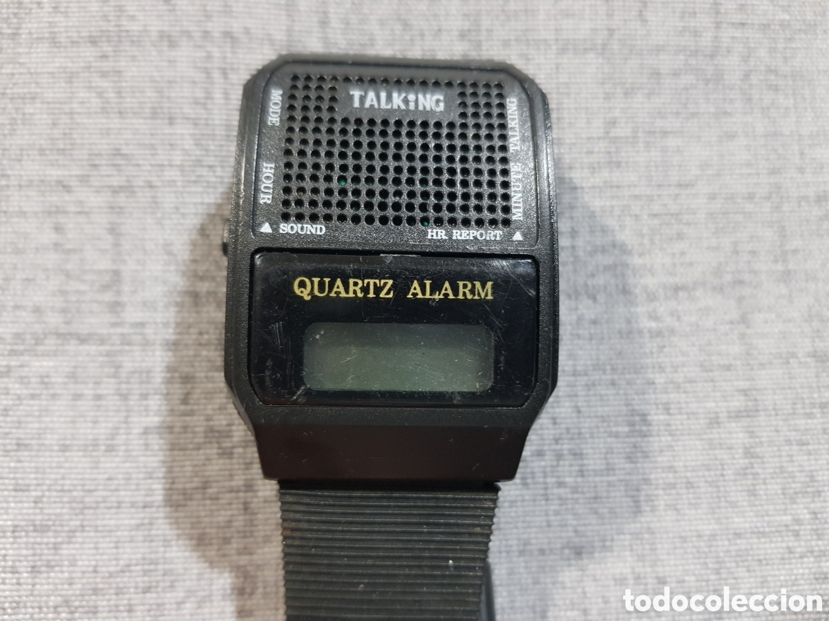 Vintage: RELOJ DE PULSERA DIGITAL PARLANTE TALKING QUARTZ ALARM