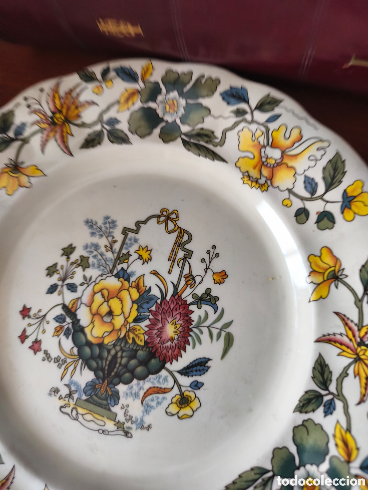 Vintage: Plato decorativo de la Cartuja, 25,5 cms