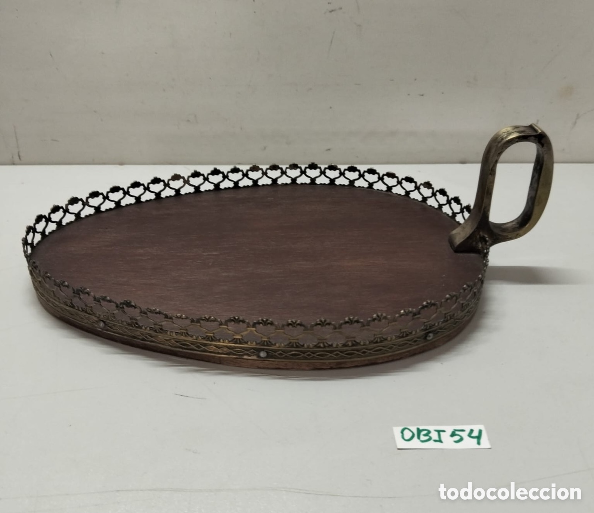 Vintage: bandeja decorativa ovalada de estilo vintage