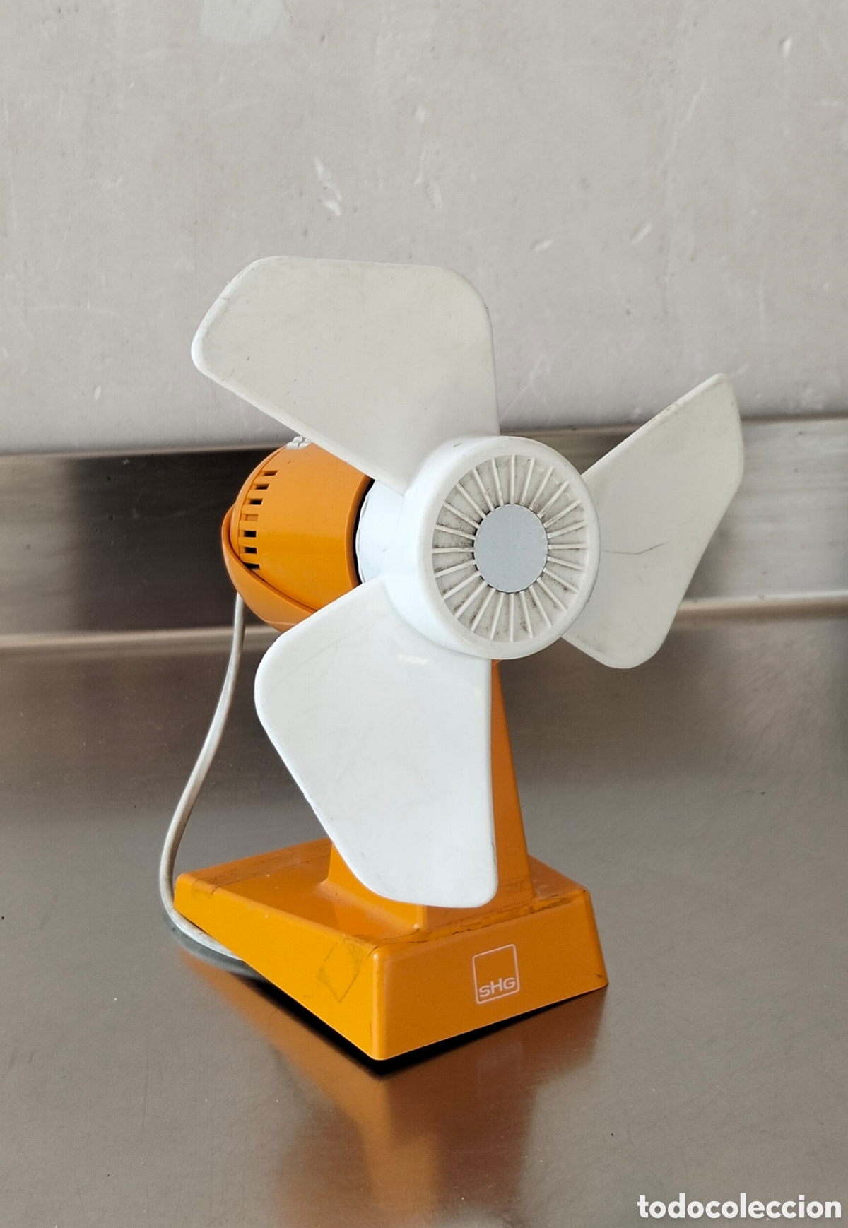 Vintage: Ventilador a&ntilde;os 70 naranja / SHG