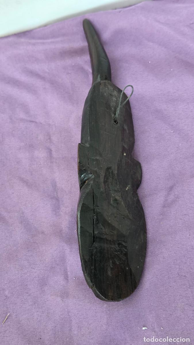Vintage: mascara africana de madera noble - Foto 4