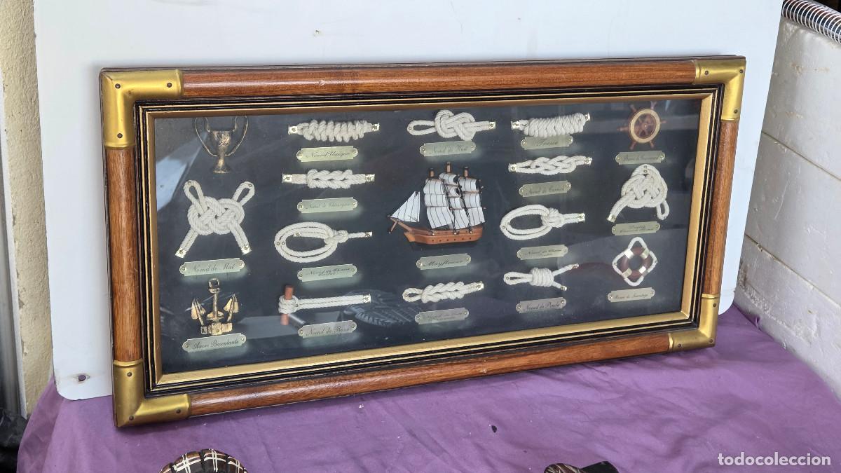 Vintage: cuadro nautico con nudos