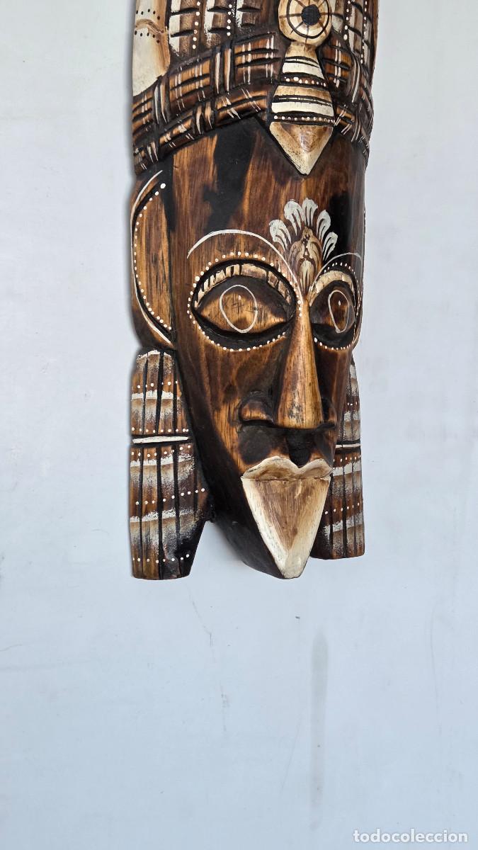 Vintage: mascara de madera africana - Foto 2