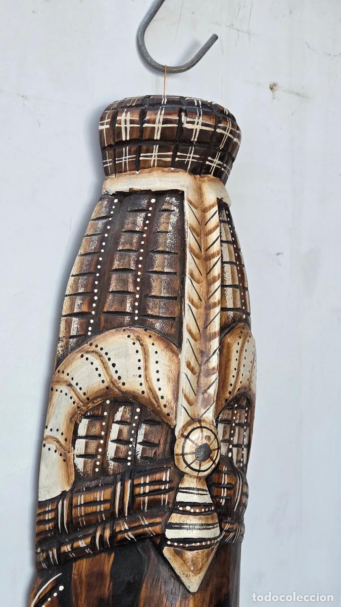 Vintage: mascara de madera africana - Foto 3