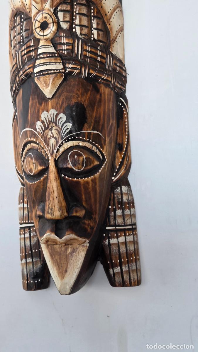 Vintage: mascara de madera africana - Foto 4