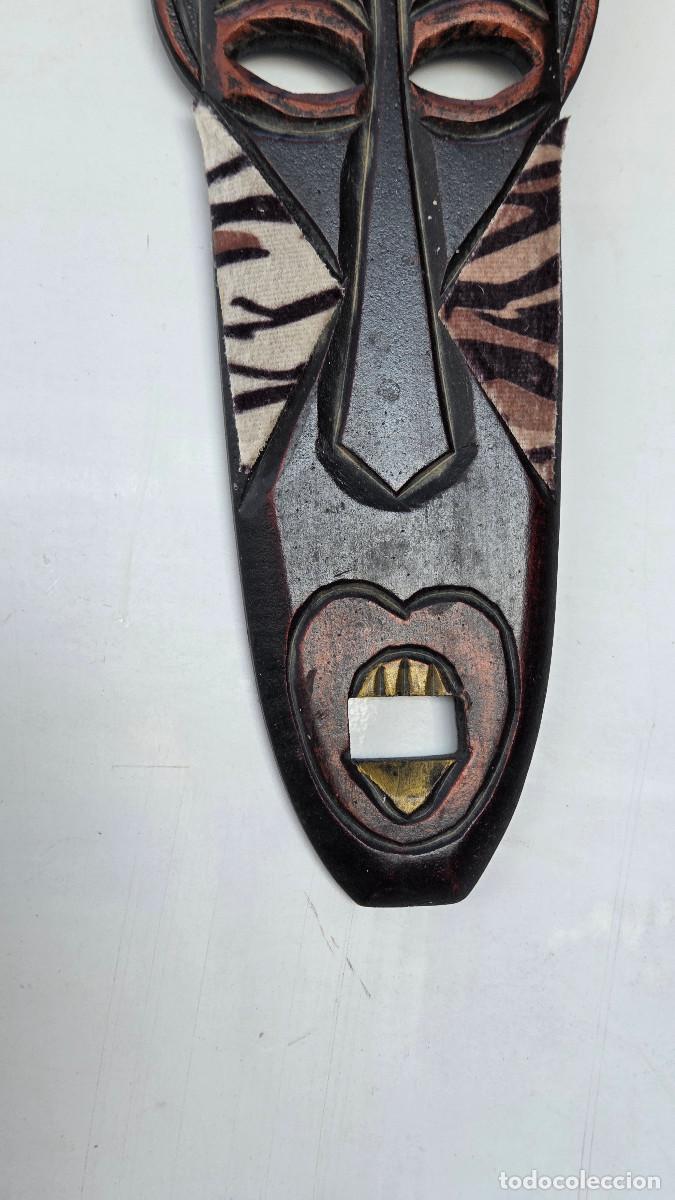 Vintage: mascara africana madera - Foto 2