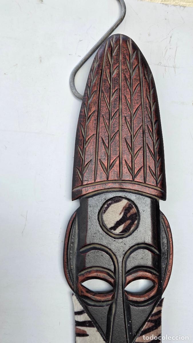 Vintage: mascara africana madera - Foto 3