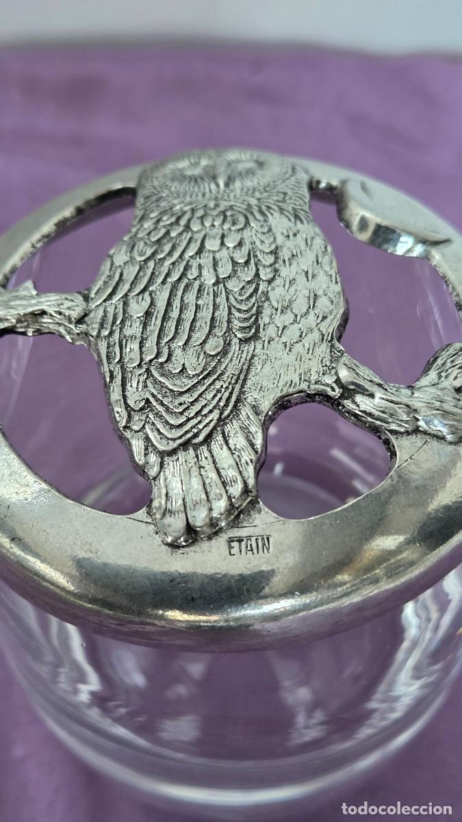 Vintage: insensarios de cristal y esta&ntilde;o - Foto 2