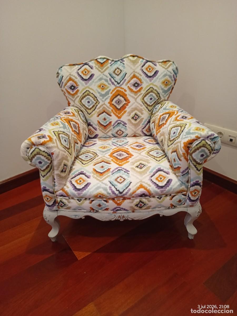 Vintage: Sill&oacute;n vintage completamente rehabilitado. Tapicer&iacute;a nueva a estrenar
