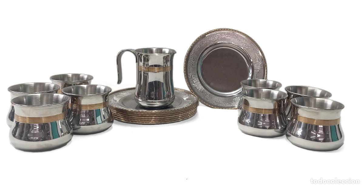 Vintage: Juego de caf&eacute; . Acero inoxidable