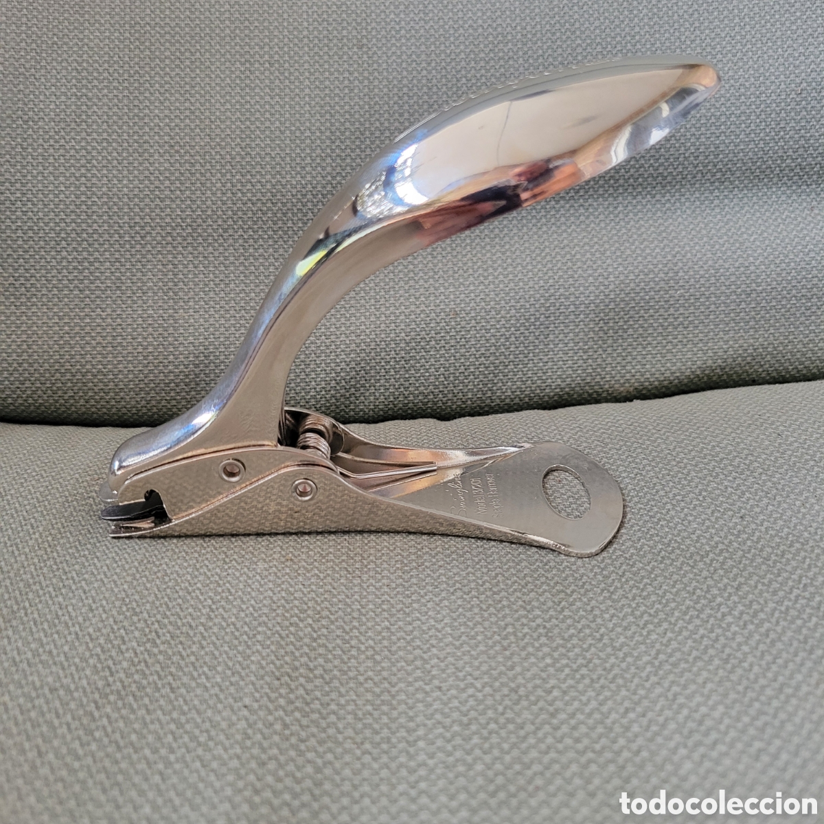 Vintage: Quitagrapas Swingline Palanca Metal Plateado