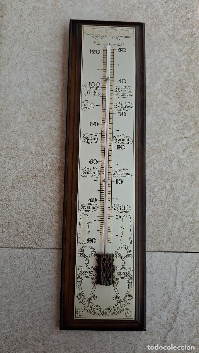 Vintage: Term&oacute;metro de madera