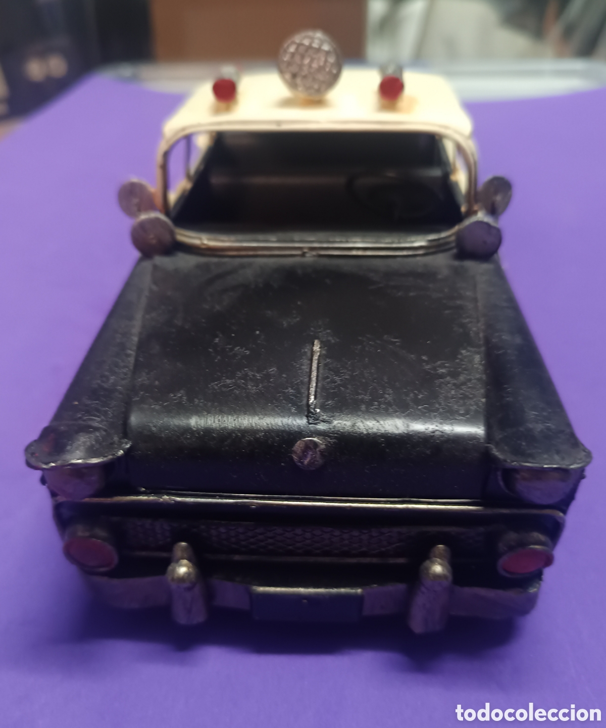 Vintage: N 5 Coche Polic&iacute;a Metal Decorativo