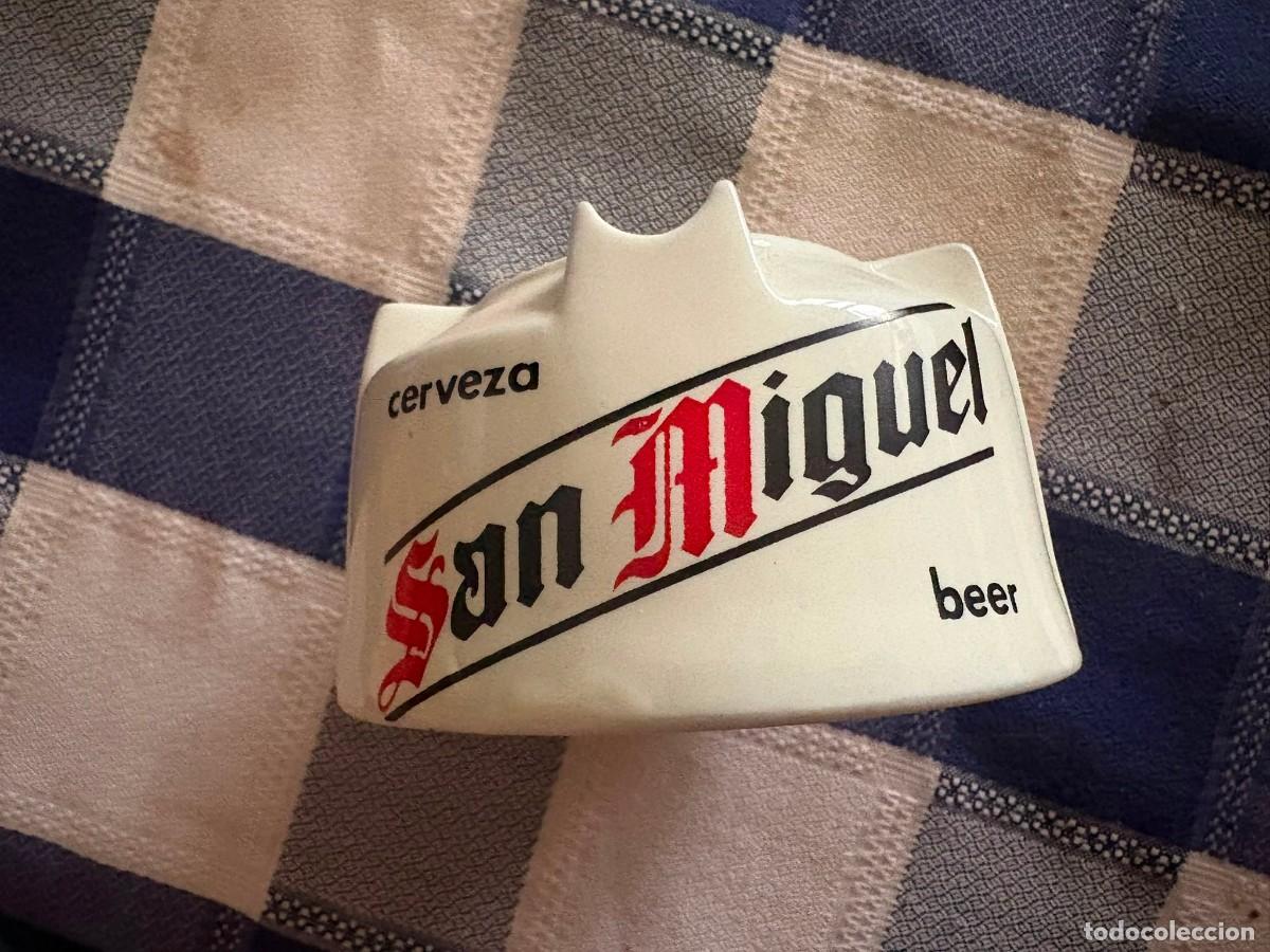 Vintage: Cenicero coleccionista San Miguel porcelana